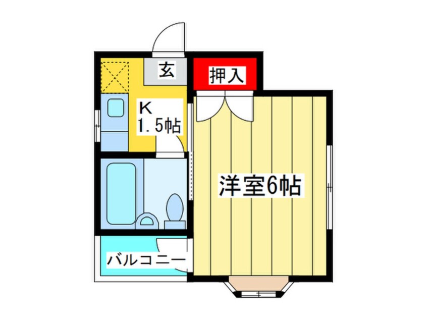 間取図 リバティ－中央