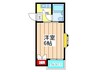 リバティ－中央 1Kの間取り
