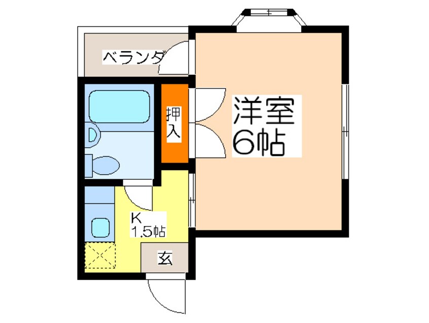 間取図 リバティ－中央