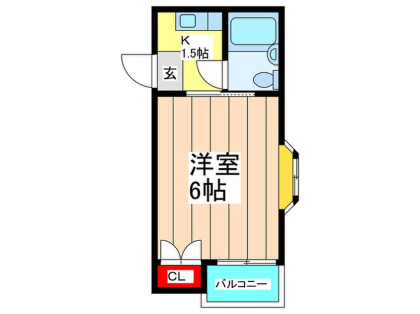 間取図 リバティ－中央