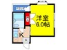 リバティ－中央 1Kの間取り
