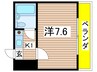 エクセレンス武庫之荘 1Kの間取り