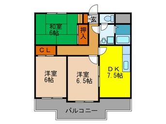 間取図 メゾングリ－ンヒル