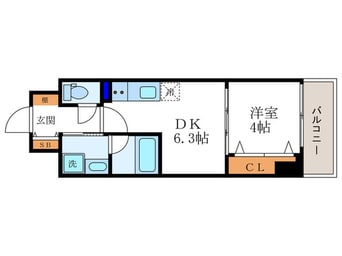 間取図 ベラジオ雅び京都円町駅前(704)