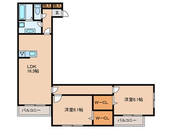 間取図 仮）D-room善根寺町5丁目