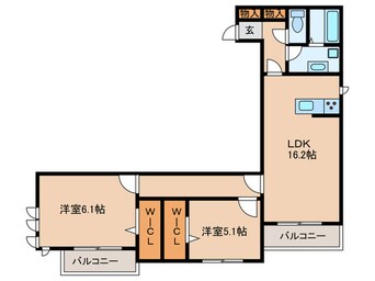 間取図 仮）D-room善根寺町5丁目