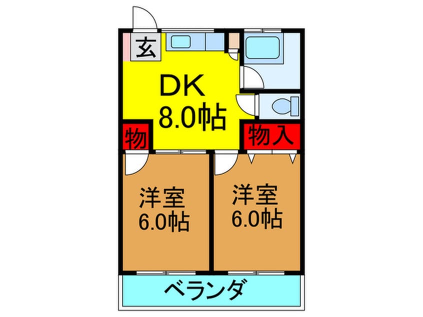 間取図 香里山之手ハイツ