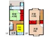 小曽根3丁目テラスハウス 3DKの間取り