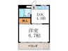 コ－ポ安井 1DKの間取り
