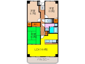 間取図 グランシャリオ箕面