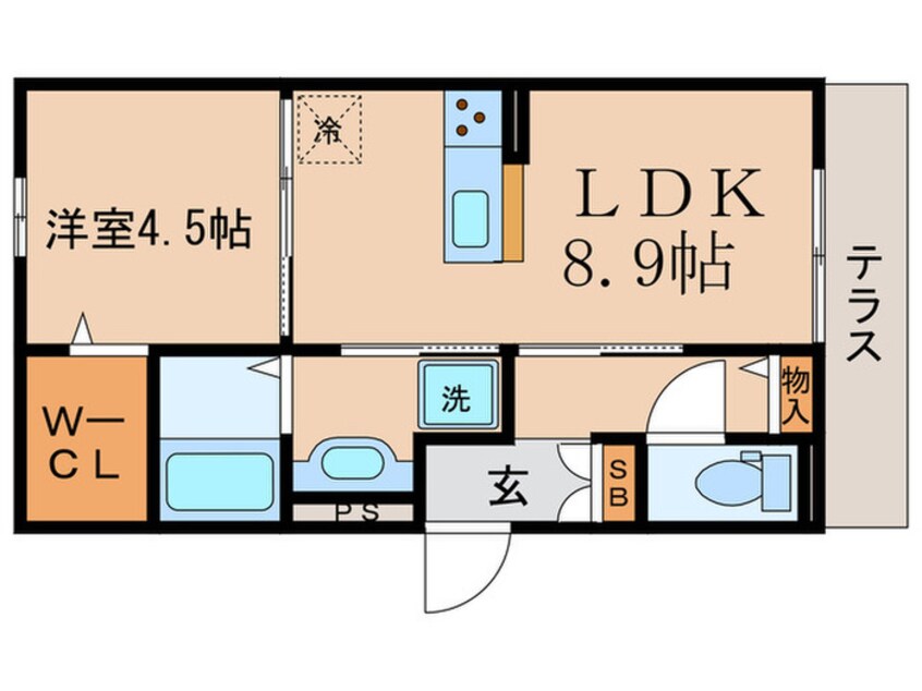 間取図 セジュール石田森南