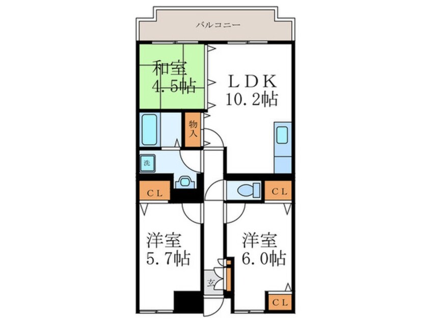 間取図 エスポワ－ルＫＹＯ