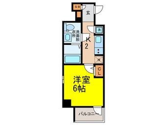 間取図 エスリード靱公園(801)