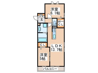 間取図 レスペランス向陽台