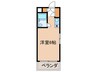 プチグレイス五番館 1Rの間取り