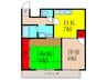 池田ｸﾞﾚｰｽﾏﾝｼｮﾝ 2DKの間取り