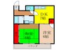 池田ｸﾞﾚｰｽﾏﾝｼｮﾝ 2DKの間取り