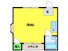 ラフィーネ1号館 1Rの間取り