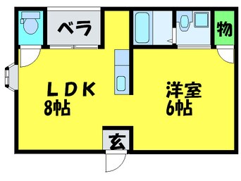 間取図 ラフィーネ1号館