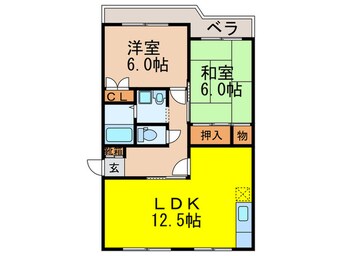 間取図 ハイツ中辻千里中央