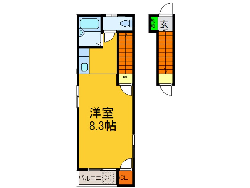 間取図 ﾁｪﾘ-ﾊｲﾂ東本町５