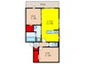 Ｄ－ｒｏｏｍ若園町 2LDKの間取り