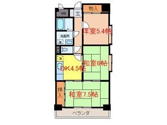 間取図 木の国ハイツ