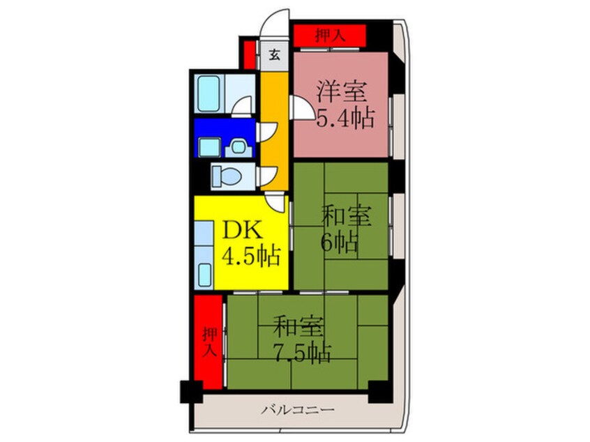 間取図 木の国ハイツ