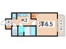 ふぁみーゆ天王寺Ⅱ 1Kの間取り