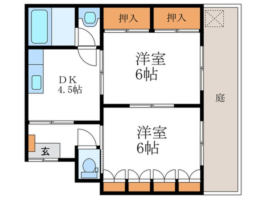 間取図 グリーンパレス桂