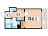 ラシーヌ阿倍野 1Kの間取り