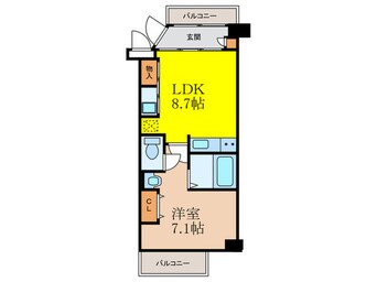 間取図 アンシャンテ総持寺