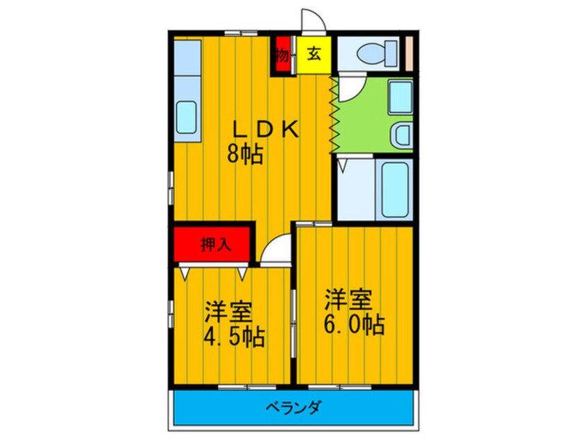 間取図 スカイコーポ都丘