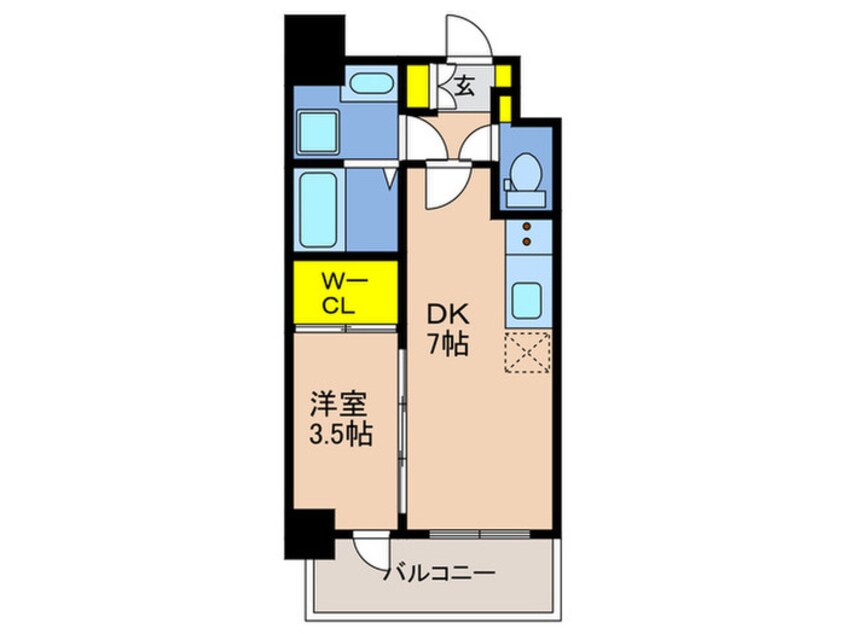間取図 SDｸﾞﾗﾝﾂ三宮ｲｰｽﾄﾌﾛﾝﾄ
