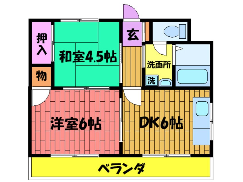 間取図 メゾンドール若江北