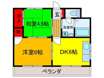 間取図 メゾンドール若江北