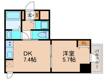 間取図 スプランディッド堀江