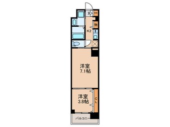 間取図 スプランディッド堀江