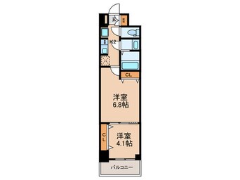 間取図 スプランディッド堀江