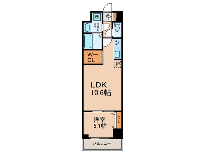 間取り図 スプランディッド堀江