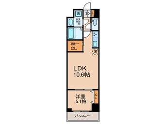 間取図 スプランディッド堀江