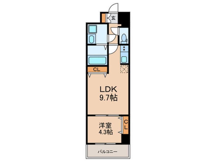 間取図 スプランディッド堀江