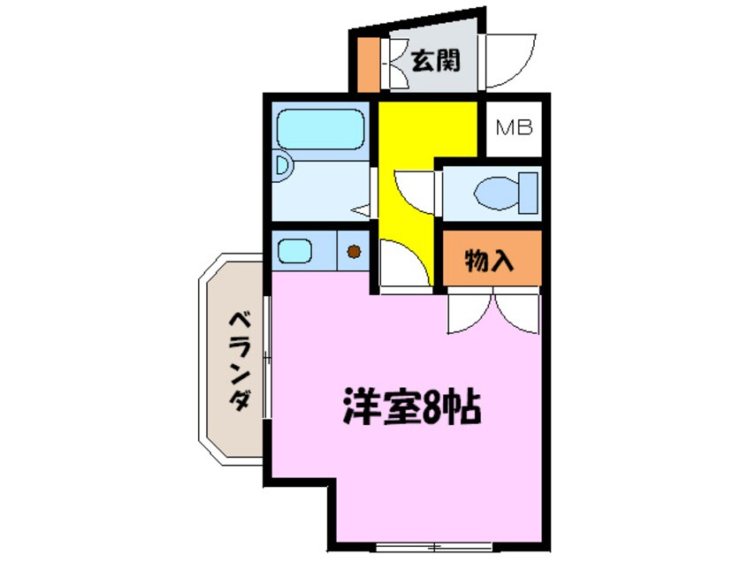 間取図 ア－バンモ－ル弁天町