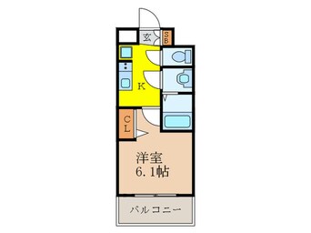 間取図 ﾌﾟﾚｻﾝｽ新大阪ｽﾄﾘｰﾑ(608)