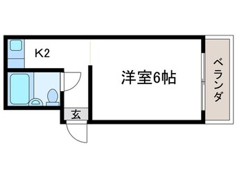 間取図 マルカクカウンタックハイツ