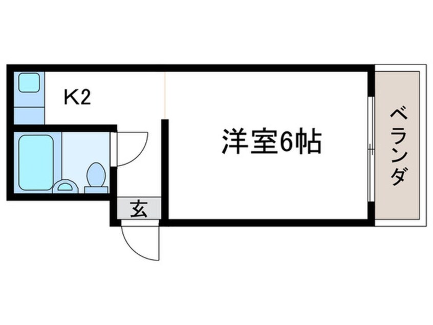 間取図 マルカクカウンタックハイツ