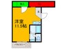 グローリア 1Rの間取り