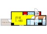 クレハ池田 1Rの間取り