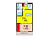 NEW　WEST 1DKの間取り