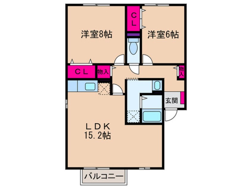 間取図 セジュール又巳Ｅ棟